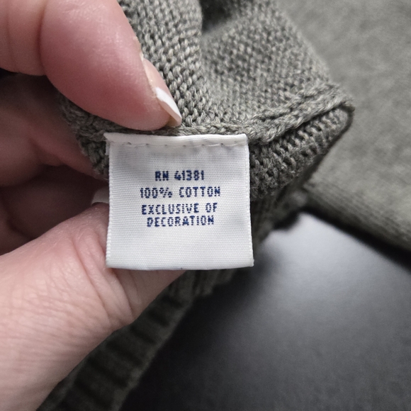 Polo Ralph Lauren Pullover Mens EL Estate Rib Quarter Zip Grey Sweater Pony - Picture 8 of 10